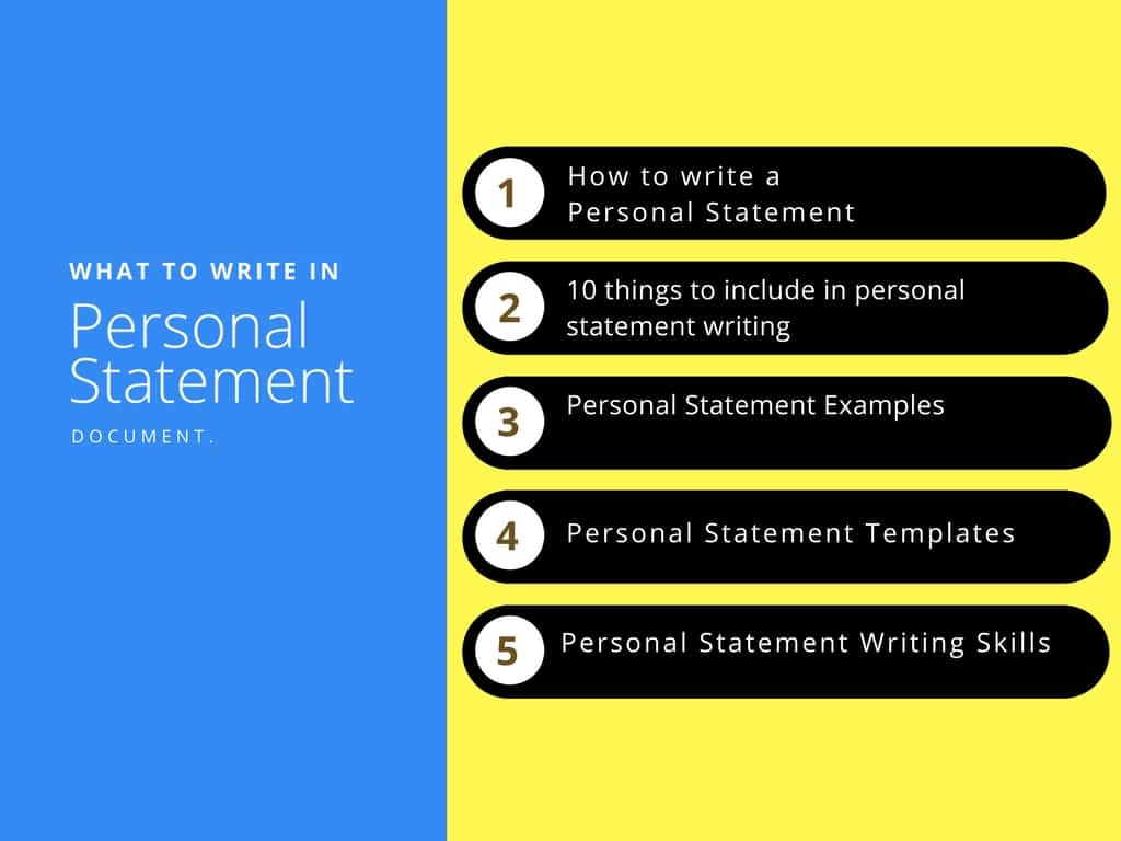What You Can Write in Personal Statement to Impress Admission