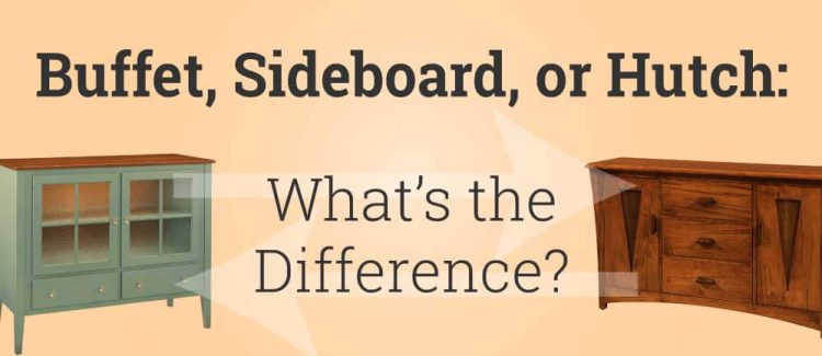 The differences between a sideboard, a console and a buffet table